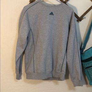 Adidas Grey Crewneck Sweatshirt, Men’s, XL